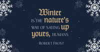 Winter Quote Snowflakes Facebook ad Image Preview