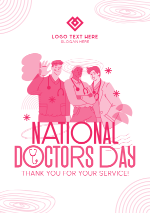Modern Quirky Doctor's Day Flyer Image Preview
