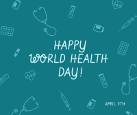 World Health Day Icons Facebook Post Design