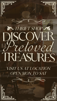 Rustic Thrift Shop Instagram Reel Image Preview