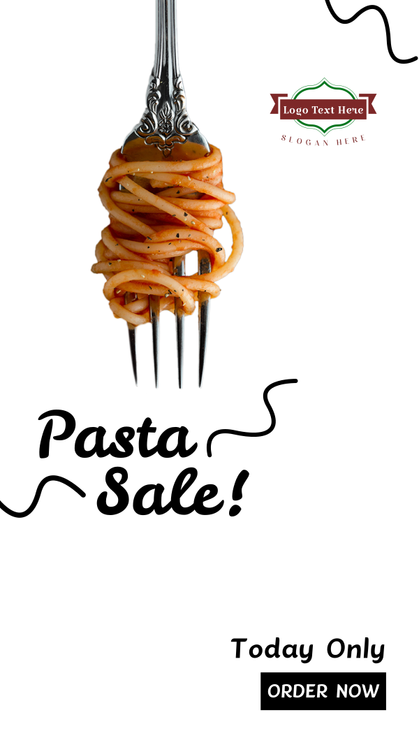 Spaghetti Fork Instagram Story Design Image Preview