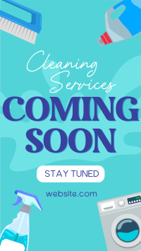 Coming Soon Cleaning Services Facebook story Image Preview
