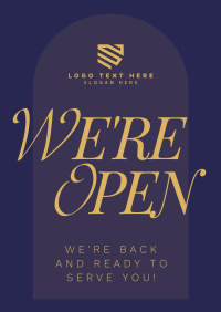 Minimalist Business Opening Poster Preview