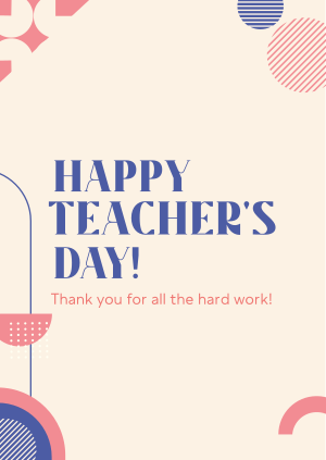 Generic Teacher Greeting Poster Image Preview