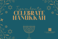 Menorah Lighting Pinterest board cover Image Preview