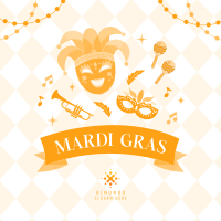 Mardi Gras Celebration Instagram post Image Preview