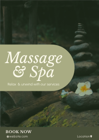 Zen Massage Services Flyer Design