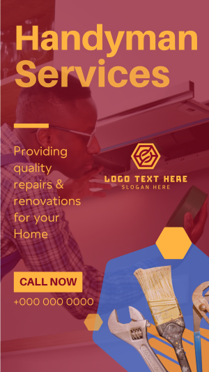 Handyman Services Instagram story Image Preview