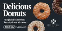 Minimalist Donut Deals Twitter Post Design