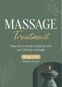 Massage Treatment Wellness Flyer Design