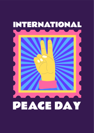 Peace Day Stamp Flyer Image Preview