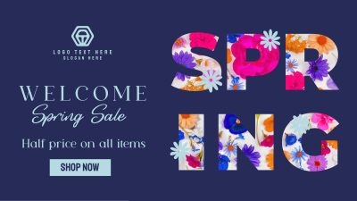 Modern Spring Sale Facebook event cover Image Preview