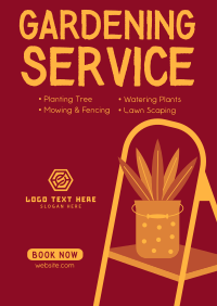 Gardening Service Offer Poster Design