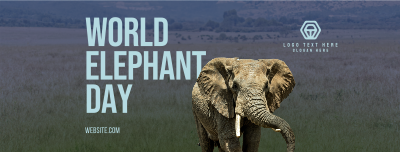 World Elephant Day Facebook cover Image Preview