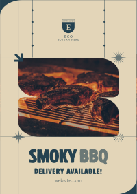 BBQ Delivery Available Flyer Design