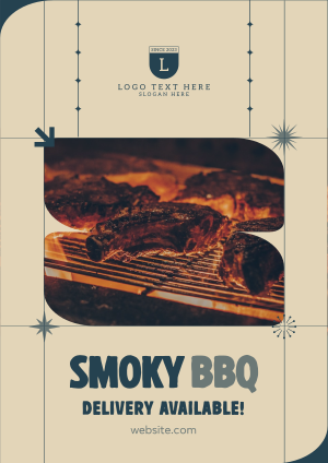 BBQ Delivery Available Flyer Image Preview