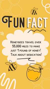 Honey Bees Fact Facebook Story Design