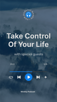 Take Control Of Your Life Podcast Facebook Story Design