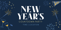 New Year Sparklers Countdown Twitter Post Image Preview