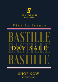 Happy Bastille Day Flyer Design