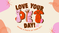 Share Your Pet Love Facebook Event Cover Design