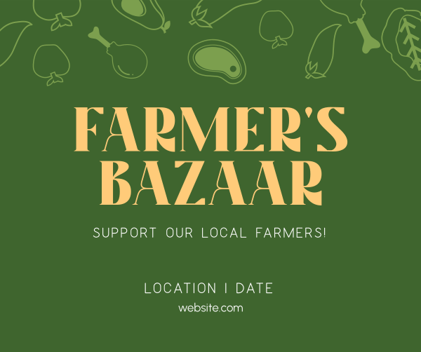 Farmers Bazaar Facebook Post Design Image Preview