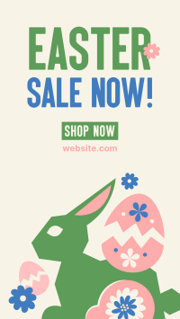 Floral Easter Bunny Sale Instagram reel Image Preview
