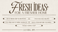 Minimalist Cleaning Tips Animation Preview