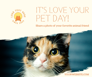 Love Your Pet Day Facebook post Image Preview