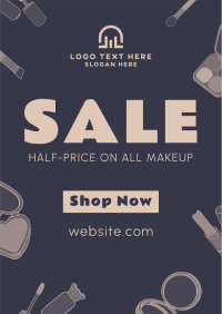 Makeup Sale Poster Design