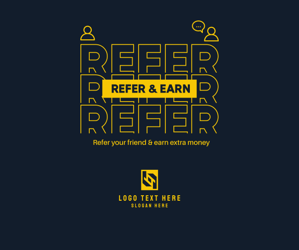 Refer A Friend & Earn Facebook Post Design Image Preview