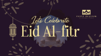 Eid Al Fitr Greeting Facebook event cover Image Preview