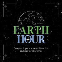 Earth Hour Sky Instagram Post Design