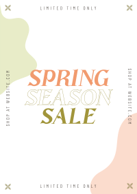 Hibernating Season Sale Poster Design