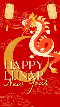 Lunar New Year Dragon YouTube short Image Preview
