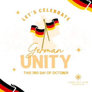 Celebrate German Unity Instagram post Image Preview