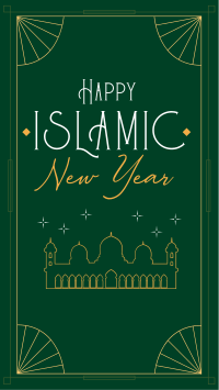 Elegant Islamic Year TikTok Video Image Preview