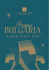 Happy Bulgaria Liberation Day Flyer Design
