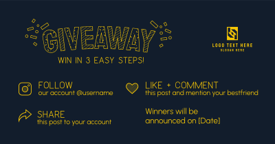 Confetti Giveaway Facebook ad Image Preview