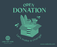Open Donation Facebook Post Design