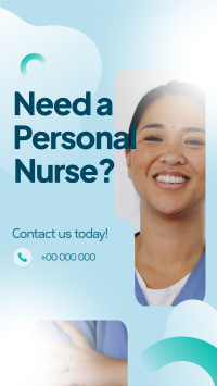 Hiring Personal Nurse Instagram Story Design