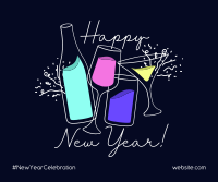 New Year Party Facebook post Image Preview