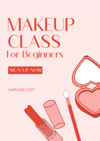 Beginner Make Up Class Flyer Image Preview