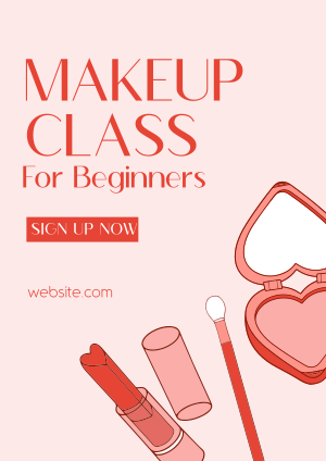 Beginner Make Up Class Flyer Image Preview