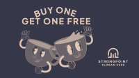 Coffee Buy One Get One  Facebook Event Cover Design