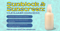 Sunscreen Beach Companion Facebook Ad Design