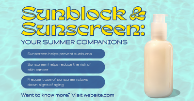 Sunscreen Beach Companion Facebook ad Image Preview