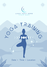 Continuous Yoga Meditation Flyer Design