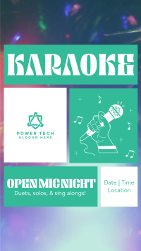 Karaoke Open Mic Instagram Story Design