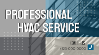 Professional HVAC Services Facebook Event Cover Design
